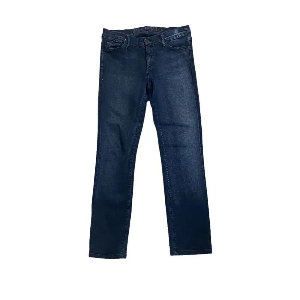Goldsign 32 Missfit midrise midnight blue dark wash blue/black jeans